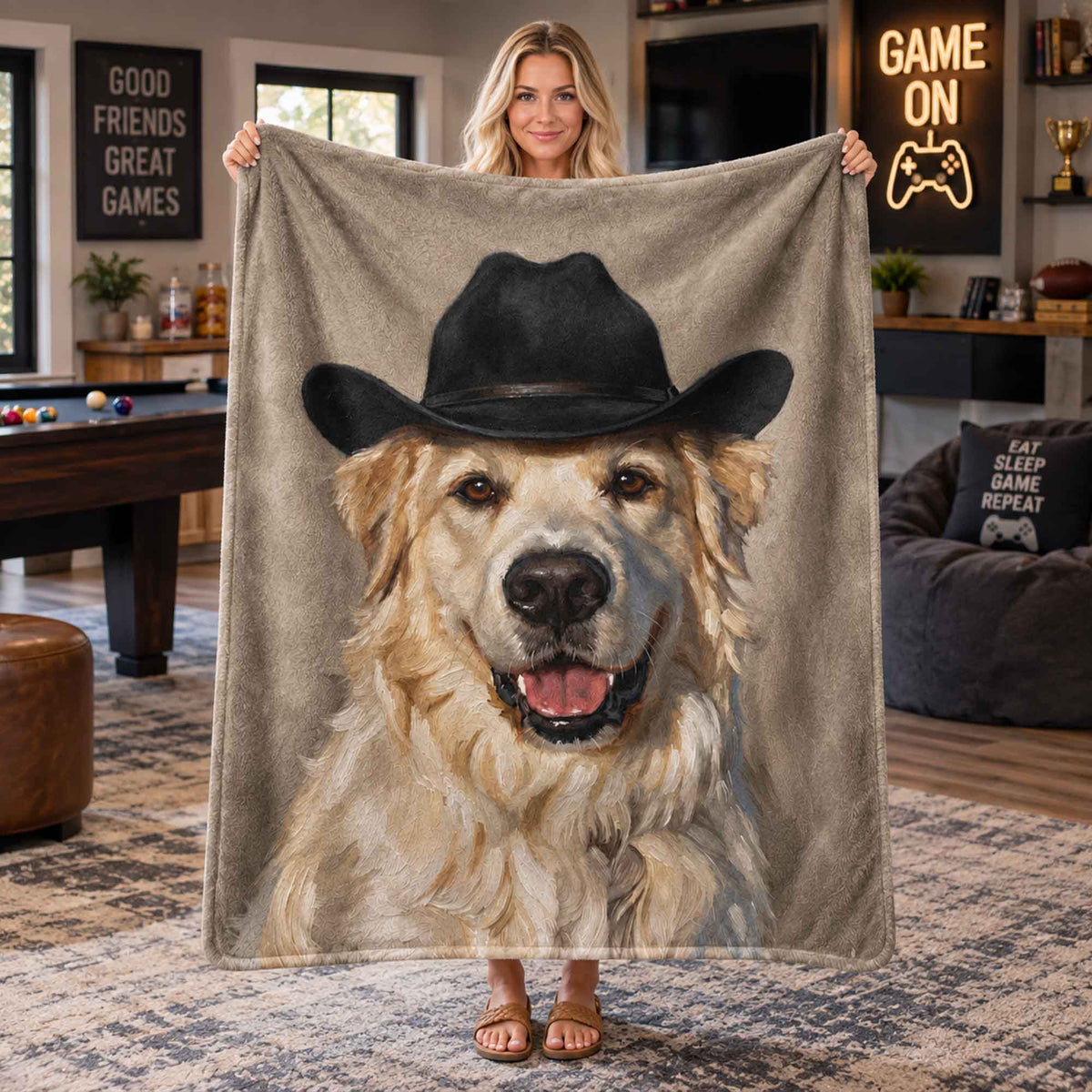 Cowboy Pet Blanket