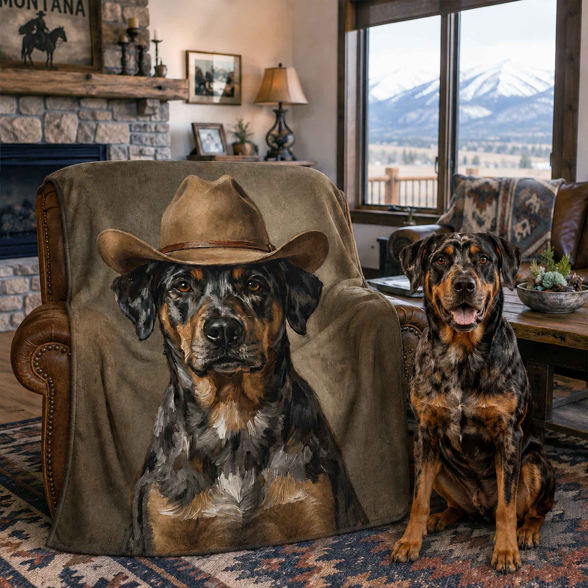 Cowboy Pet Blanket
