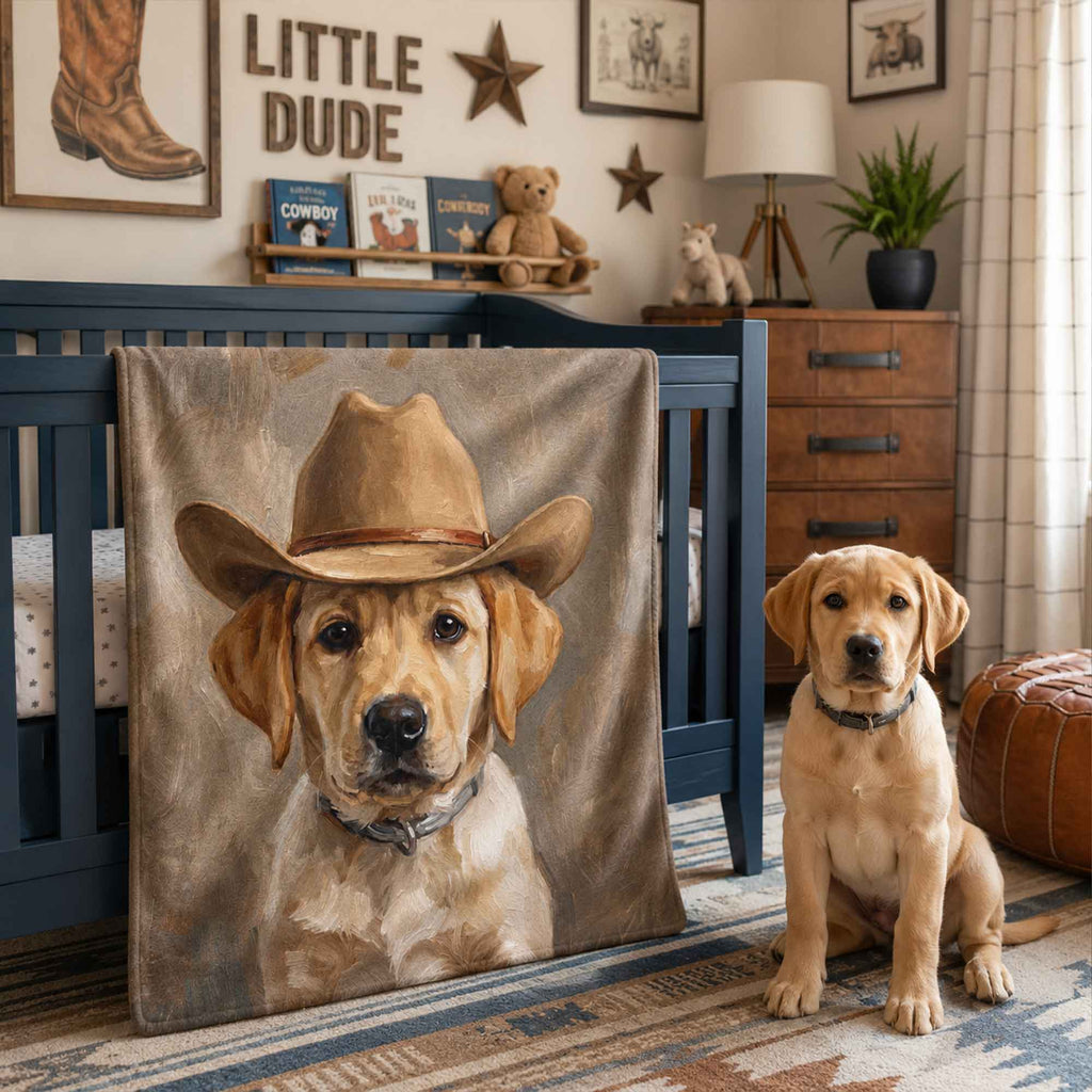 Cowboy Pet Blanket