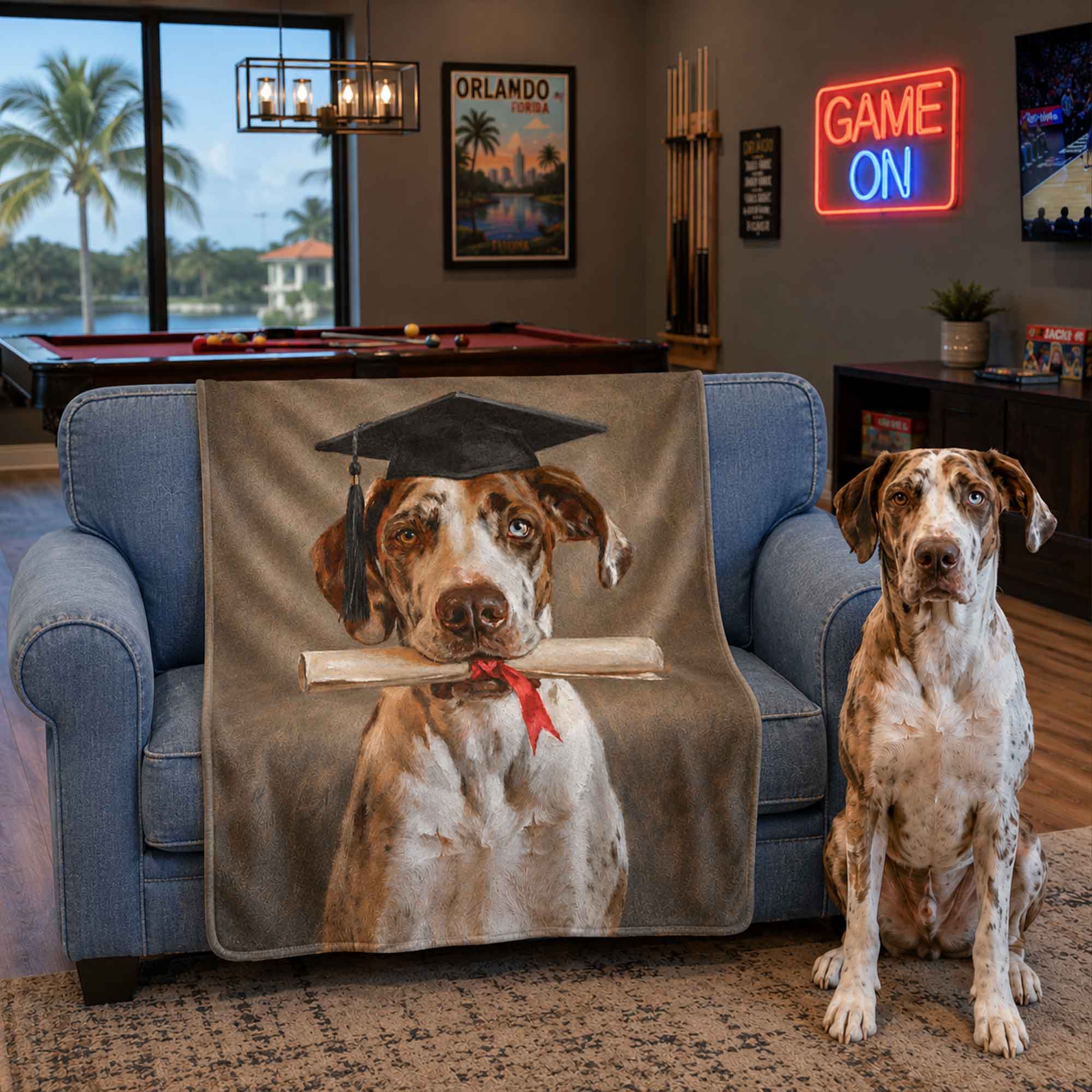 Graduation Pet Blanket