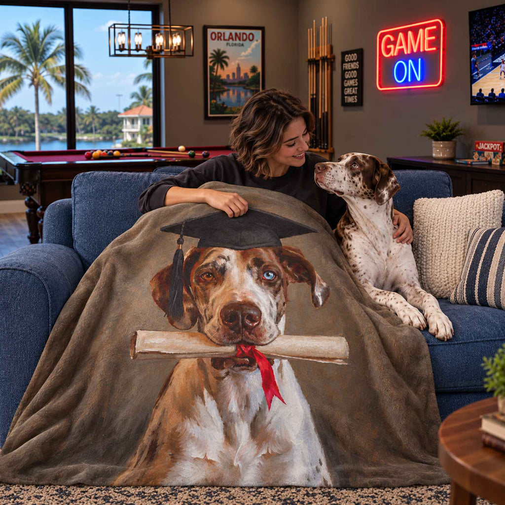 Graduation Pet Blanket