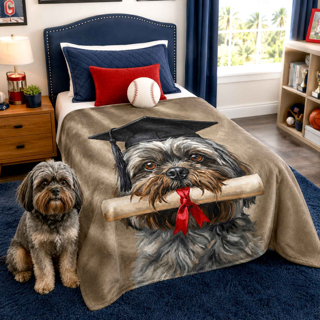 Graduation Pet Blanket