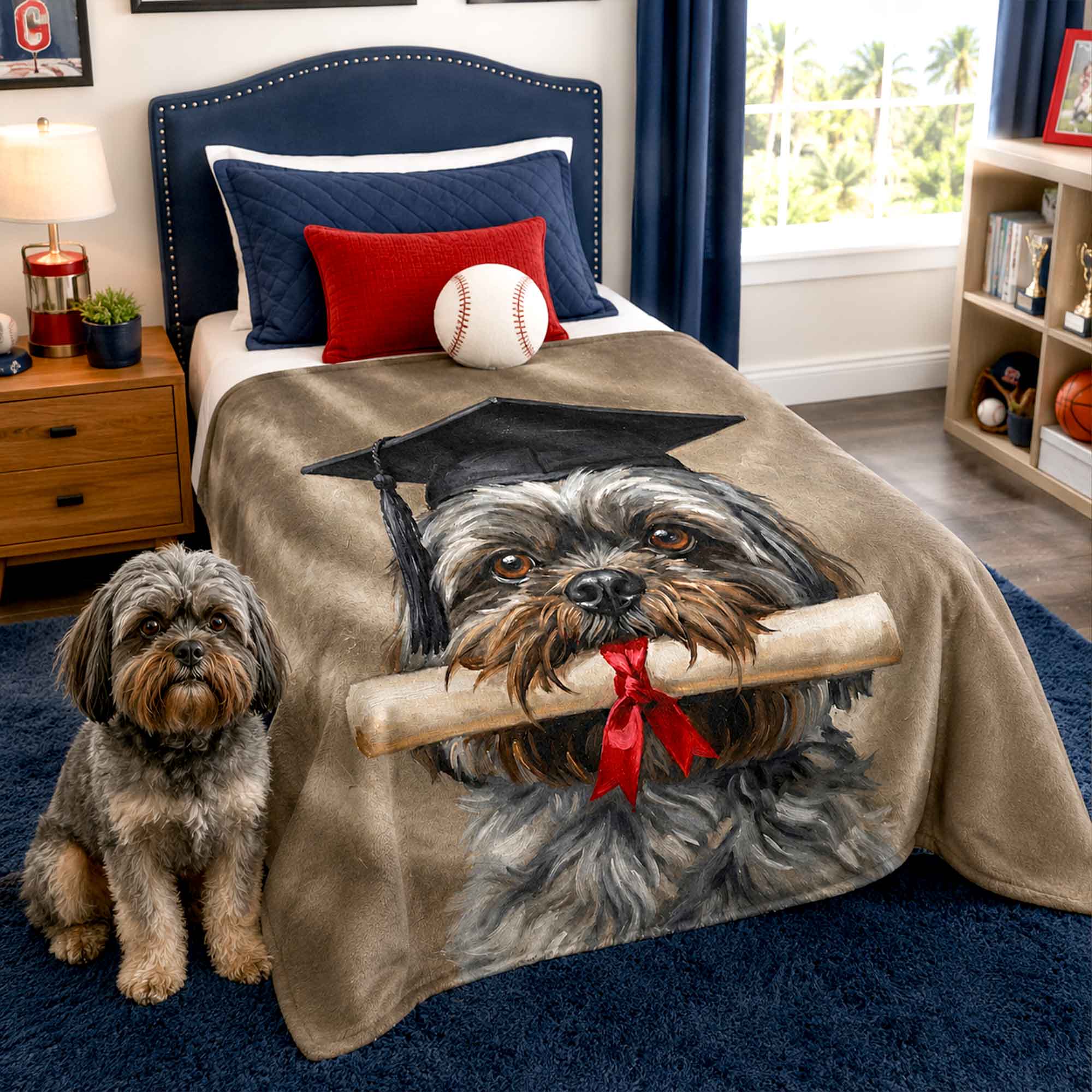 Graduation Pet Blanket
