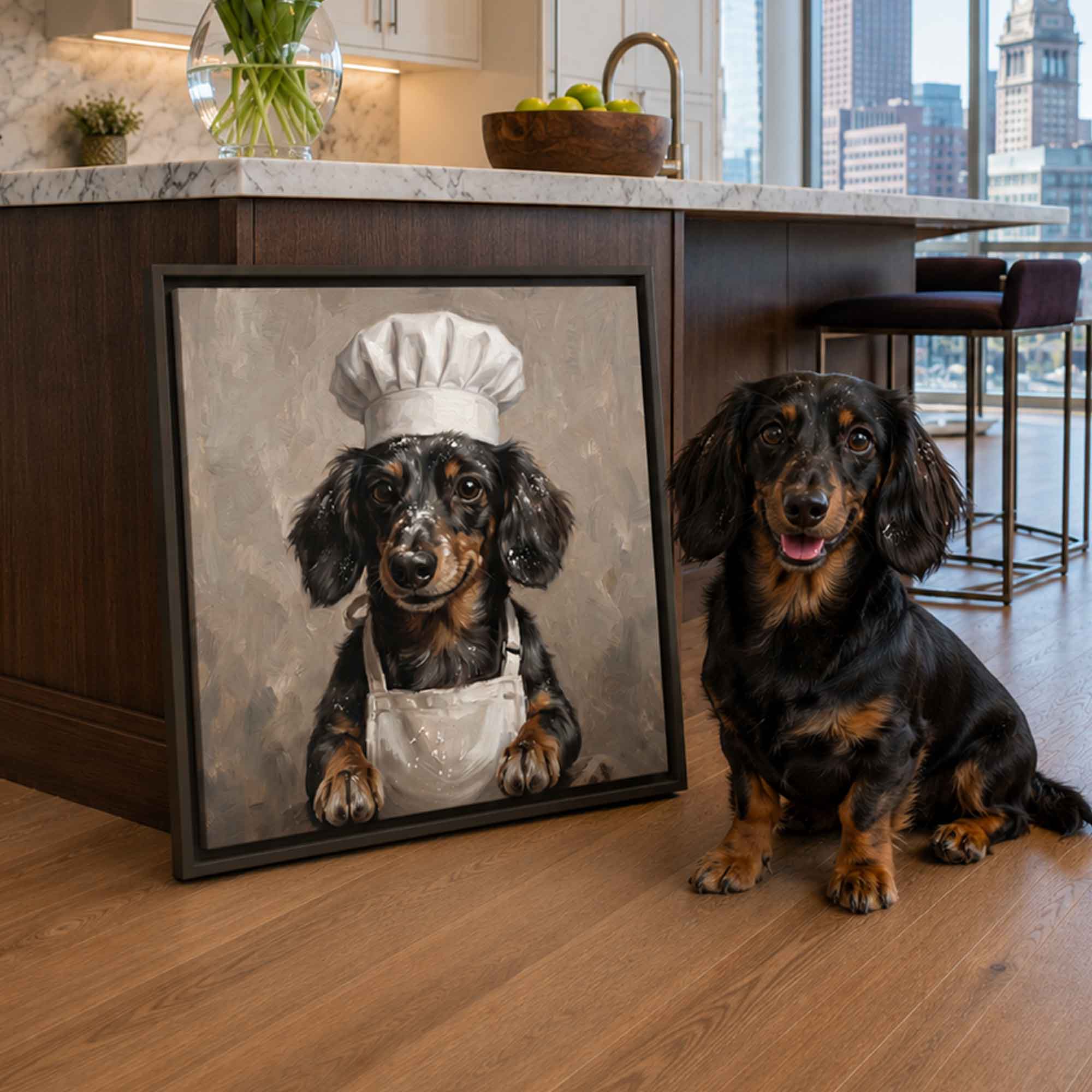 Chef Pet Portrait