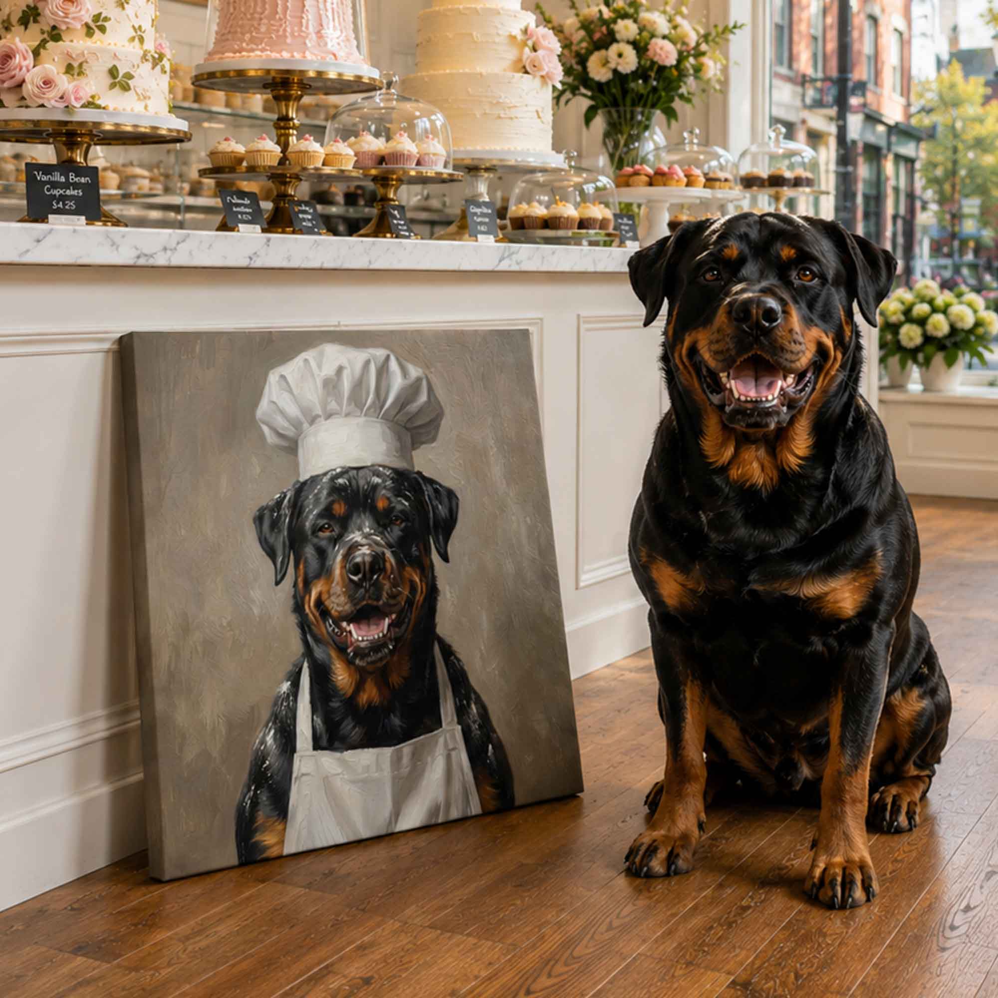 Chef Pet Portrait