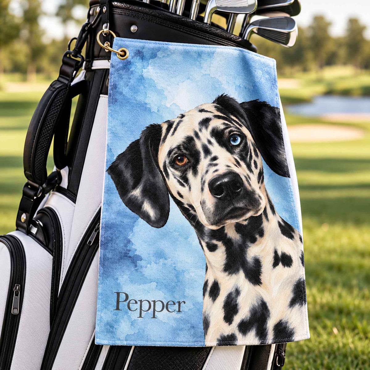 Pet Portrait Golf Towel