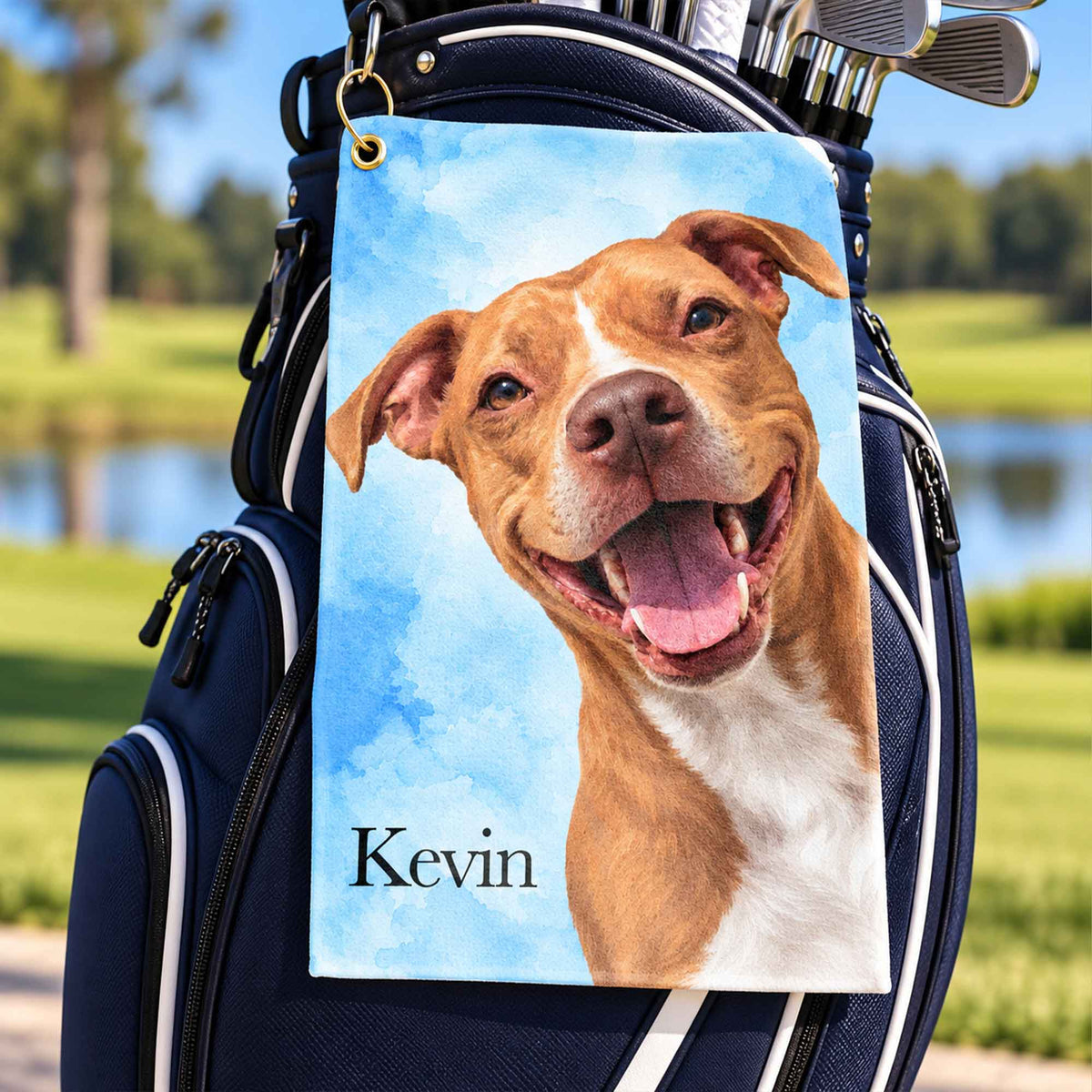 Pet Portrait Golf Towel