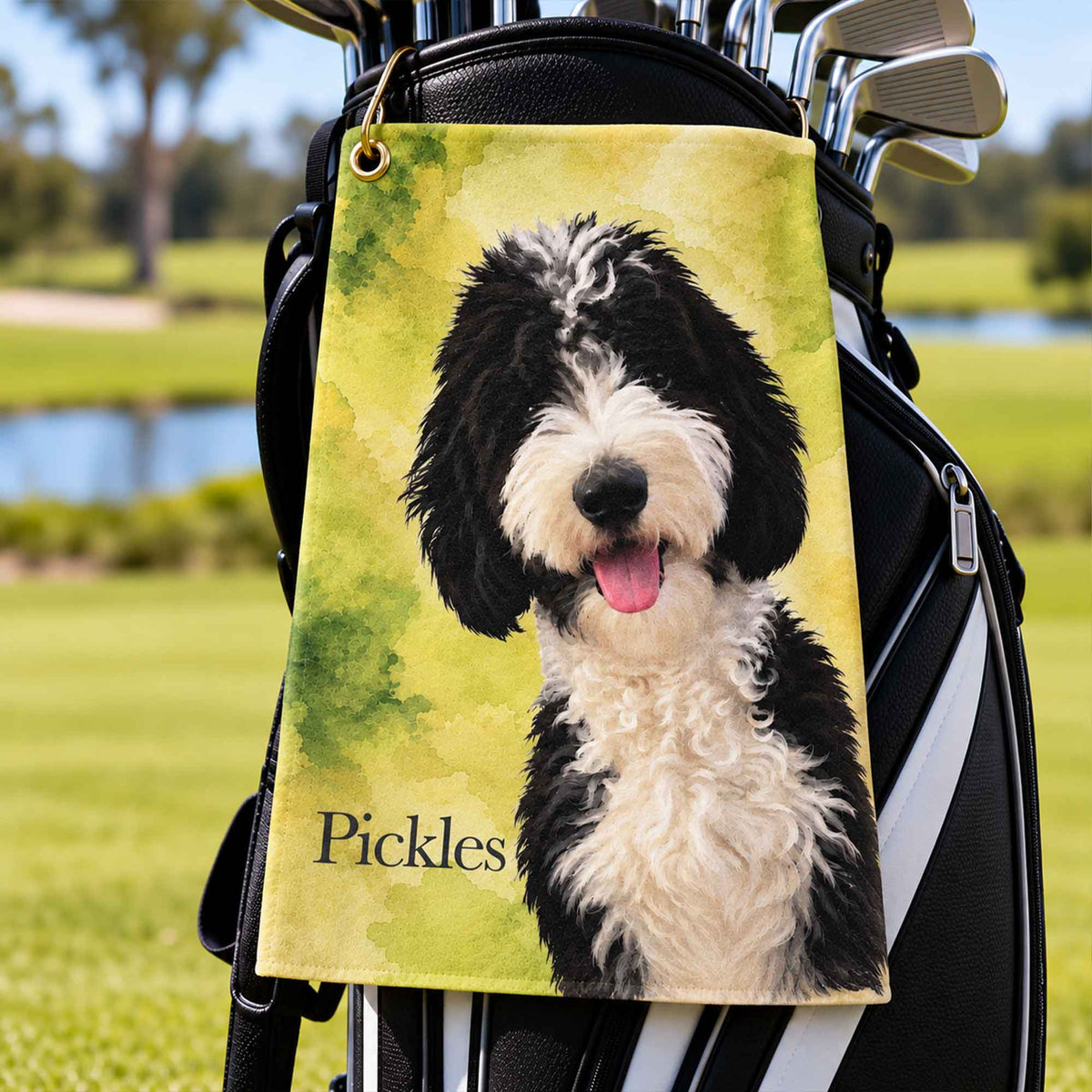 Pet Portrait Golf Towel