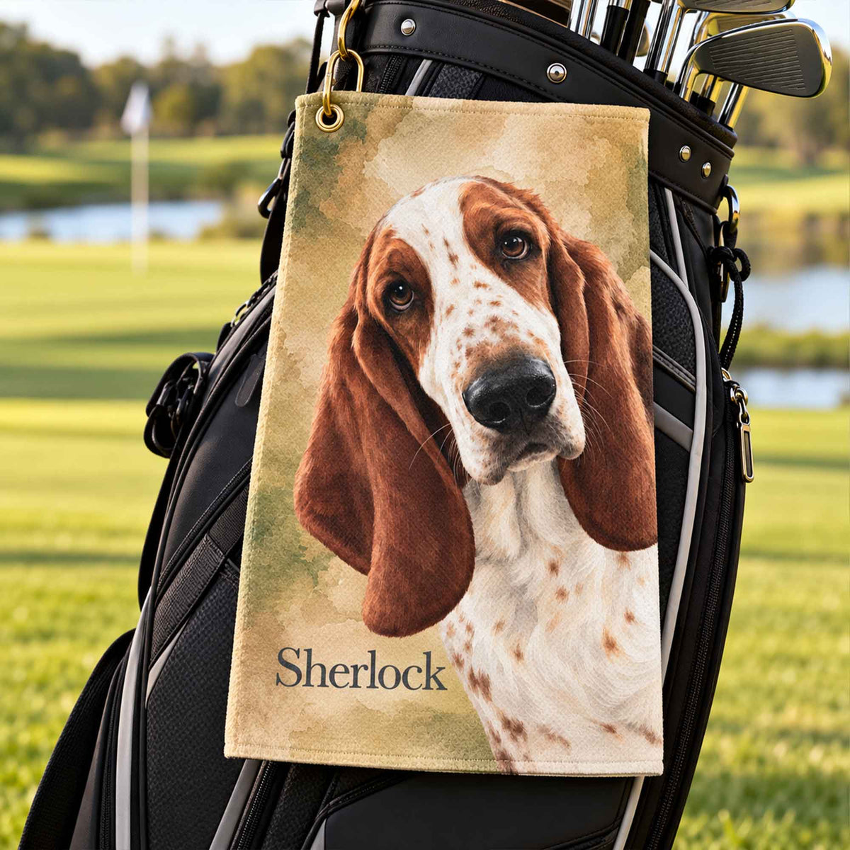 Pet Portrait Golf Towel