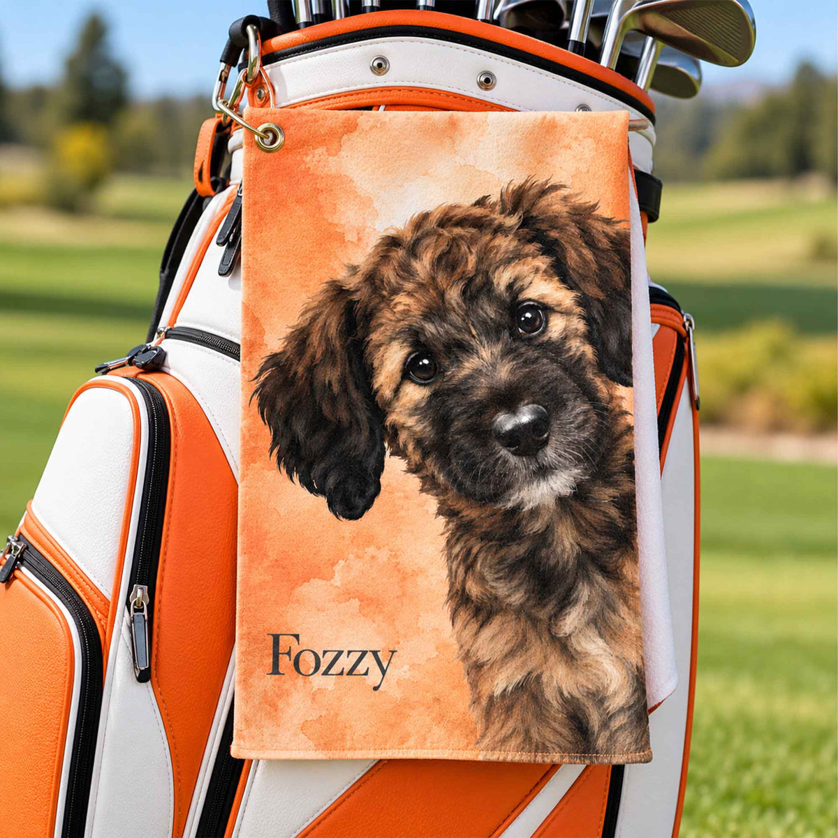 Pet Portrait Golf Towel