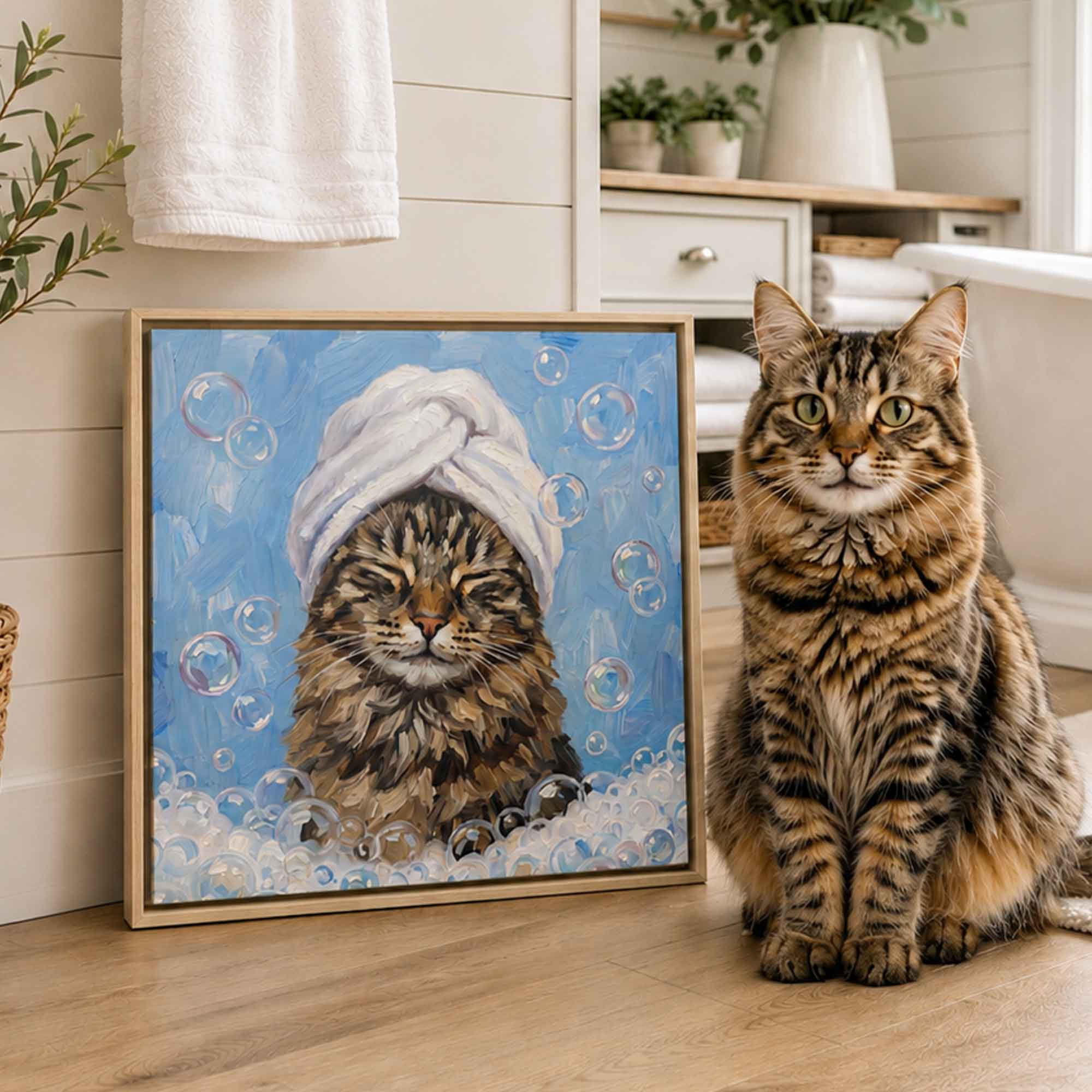 Spa Day Pet Portrait